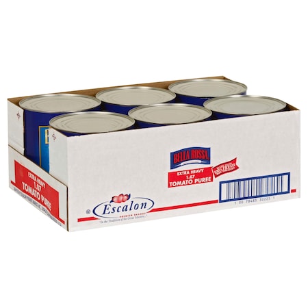 Bella Rosa Tomato Puree Extra Heavy 107 oz., PK6 10078485302251